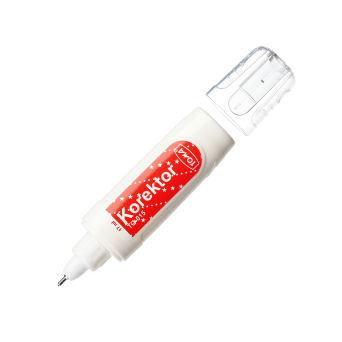 CORRECTION FLUID WITH A METAL TIP