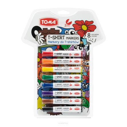 TO-745 T-Shirt-Marker 8 Farben