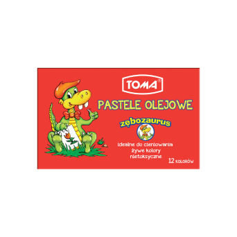 Zębozaurus pastel oil-based crayons