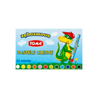 Zębozaurus pastel oil-based crayons