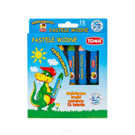 Zębozaurus double-sided pastel water based crayons 