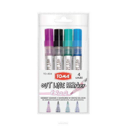 TO-404 OUTLINE Marker – Standard-Set mit 4 Farben